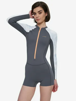 Купальник слитный Protest спортивный, серый, арт. 142622PR0-AQ