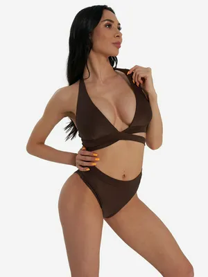 Лиф Joss Треугольники, коричневый, арт. 134056JSS-T4