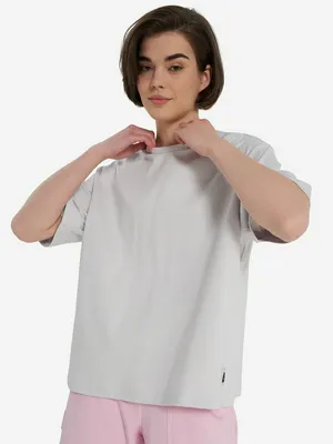 Футболка женская оверсайз Kappa, серый, арт. 137689KAP-90