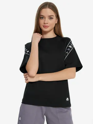 Футболка женская Kappa, черный, арт. 141218KAP-99