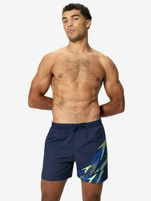 Шорты плавательные Speedo Medley Logo, синий, арт. 8-12432002S0Y-C17AF