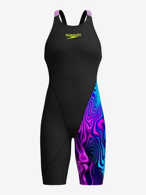 Стартовый гидрокостюм Speedo Fastskin LZR Ignite для девочек, черный, арт. 8-13439002S0Y-C16MJ