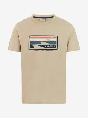 Футболка мужская Protest Бежевая, бежевый, арт. 17761014PR0-567
