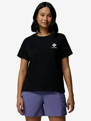 Футболка женская Columbia Rolling Bend Graphic SS, черный, арт. 2120021CLB-009