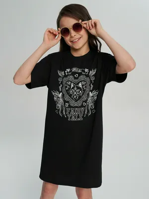 Платье для девочек Demix, черный, арт. 142312DMX-99