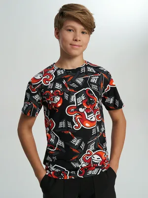 Футболка Termit для мальчиков, черный, арт. 142992TRT-B6