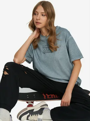 Женская футболка оверсайз Termit, синий, арт. 135335TRT-S4