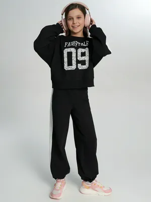 Костюм для девочек Demix, черный, арт. 141120DMX-99