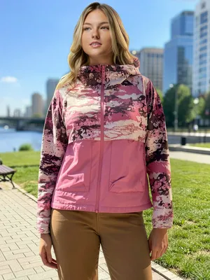 Ветровка женская Columbia Spire Valley Printed Windbreaker, розовый, арт. 2116491CLB-661