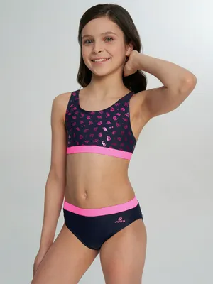 Купальник раздельный Joss для девочек, синий, арт. 142252JSS-M1