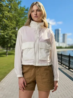 Ветровка Columbia Paracutie Cropped Cargo Windbreaker, бежевый, арт. 2116571CLB-125