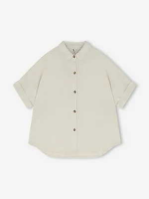 Рубашка с коротким рукавом Roxy Beachy Nostalgia, белый, арт. ERJWT03745R17-YEF0