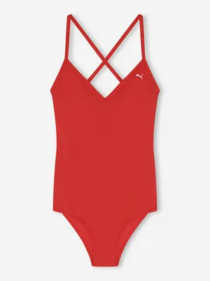 Купальник слитный женский Puma, красный, арт. 935681P0P-02