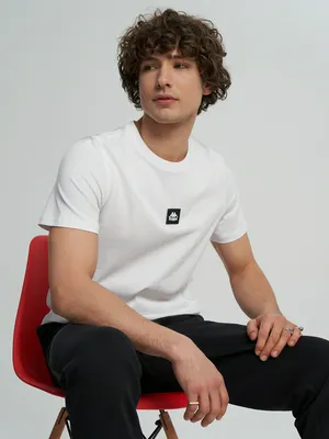 Футболка мужская Kappa, белый, арт. 140847KAP-00