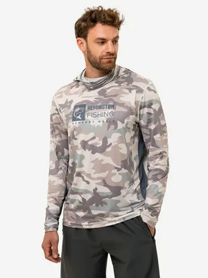 Лонгслив мужской Remington Fishing Sun And Mosquito Protection Style 4, серый, арт. FM2001R37-029