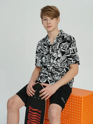 Рубашка с коротким рукавом Termit, черный, арт. 142995TRT-B8