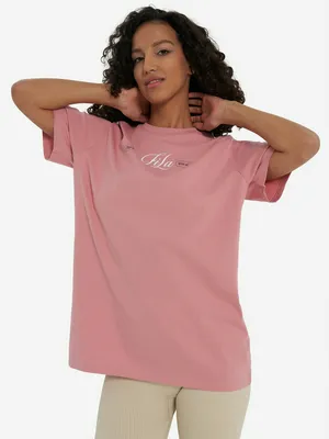 Футболка женская FILA оверсайз, розовый, арт. 140313FLA-80