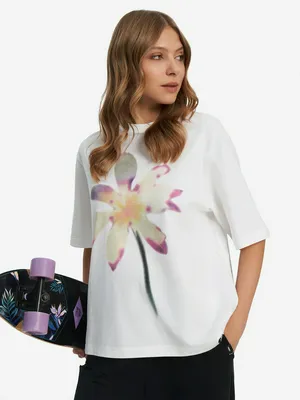 Футболка женская оверсайз Termit, белый, арт. 142647TRT-00