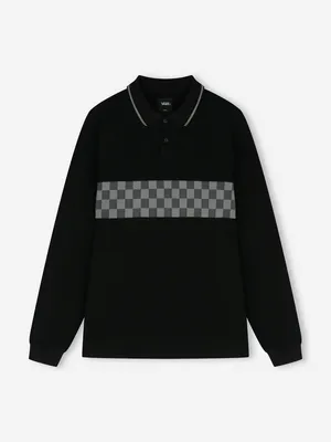 Лонгслив Vans Medford Checkerboard LS, черный, арт. VN000TBDBLK1V0D