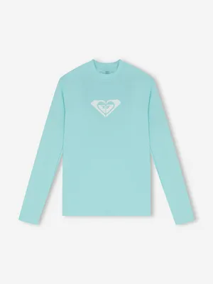 Рашгард Roxy Whole Hearted, голубой, арт. ERJWR03547R17-GCZ1