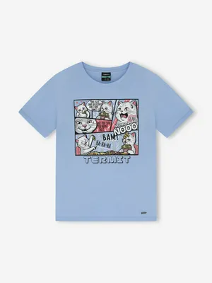 Футболка Termit для девочек, синий, арт. 143017TRT-Z1