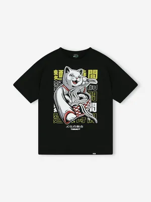 Футболка оверсайз Termit для мальчиков, черный, арт. 142998TRT-99