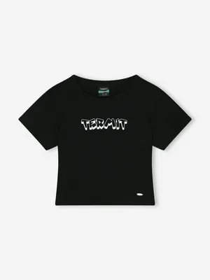 Укороченная футболка Termit для девочек, черный, арт. 143020TRT-99