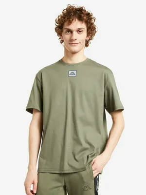 Футболка Kappa оверсайз, хаки, арт. 113625KAP-Y3