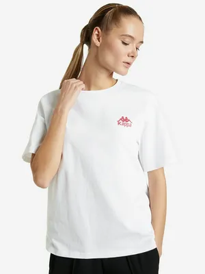 Футболка Kappa Оверсайз, белый, арт. 113459KAP-00