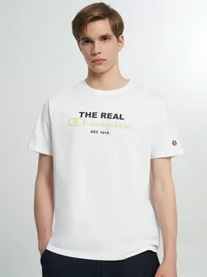 Футболка Champion с принтом, белый, арт. 222861C0K-WW001