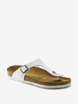 Шлепанцы женские Birkenstock Gizeh, белый, арт. 745531B3L