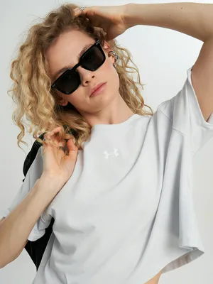 Футболка женская Under Armour Rival Boxy, серый, арт. 6011064U0F-023