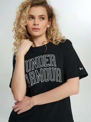 Футболка женская Under Armour Rival OS Campus, черный, арт. 6007883U0F-001