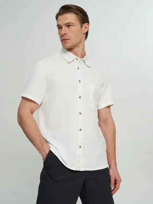 Рубашка с коротким рукавом Outventure, белый, арт. 127693OUT-00