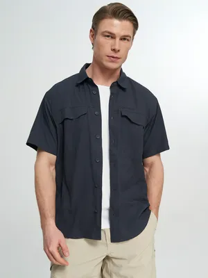 Рубашка с коротким рукавом Outventure, синий, арт. 126430OUT-Z4