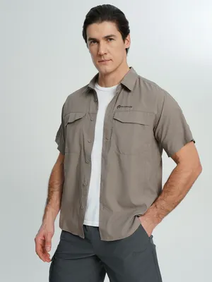 Рубашка с коротким рукавом Outventure, коричневый, арт. 126430OUT-T3