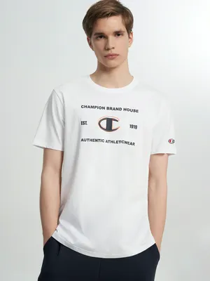 Футболка Champion с принтом, белый, арт. 222832C0K-WW001