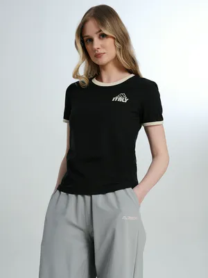 Футболка женская Kappa Italy, черный, арт. 144128KAP-99