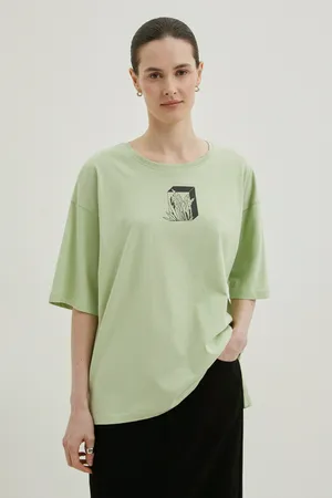 Футболка FINN FLARE хлопковая с принтом, 509 meadow, арт. FBE110173-1P