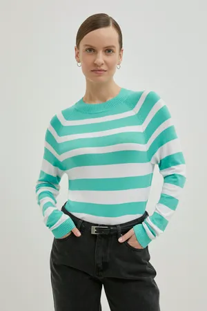 Джемпер в полоску Finn Flare, 917 mc amazonite, арт. BAS-10148