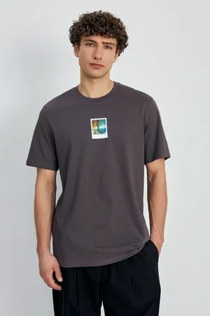 Футболка Finn Flare с принтом, 202 graphite, арт. FSE21088-3P