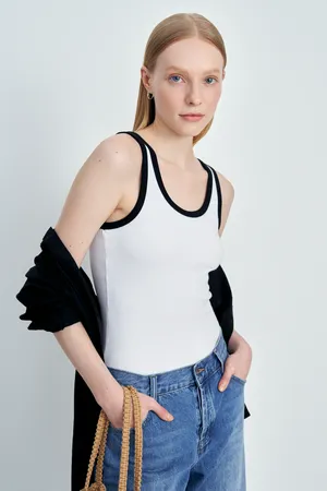 Майка FINN FLARE, 201 white, арт. FSE11085