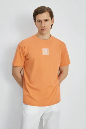 Свободная футболка Finn Flare, 457 amber melange, арт. FSE21050-3P