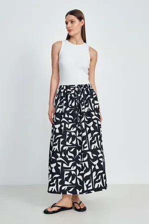 Юбка макси Finn Flare с принтом, 200 mc black, арт. FSE11007