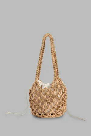 Плетеная сумка FINN FLARE, 723 irish cream, арт. FSE11207