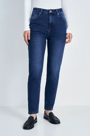 Джинсы Mom Fit Finn Flare, 127 dark denim, арт. FAD15003