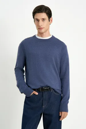 Джемпер FINN FLARE из шерсти и хлопка, 197 night shadow, арт. FWE21100