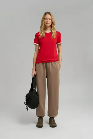 Футболка облегающего кроя Finn Flare, 371 mc salsa, арт. FBF110134