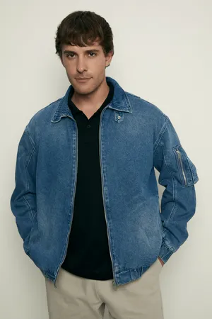 Мужская джинсовая куртка FINN FLARE, 1271 dark denim, арт. FBF25013