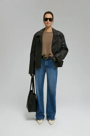 Джинсы женские FINN FLARE Wide Leg Fit, 1271 dark denim, арт. FBF15011